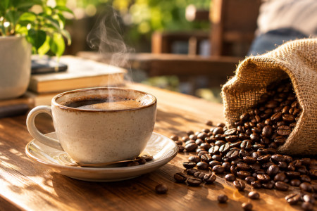 relaxare la o cafea
